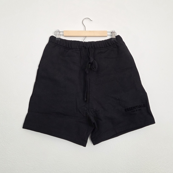 Essentials Mens Black Athleisure Shorts Size Small (Womens Medium) - Picture 1 of 5